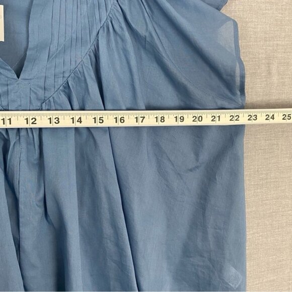 NEW Maurices Babydoll Top Sz XL Cotton Blue - Picture 6 of 8